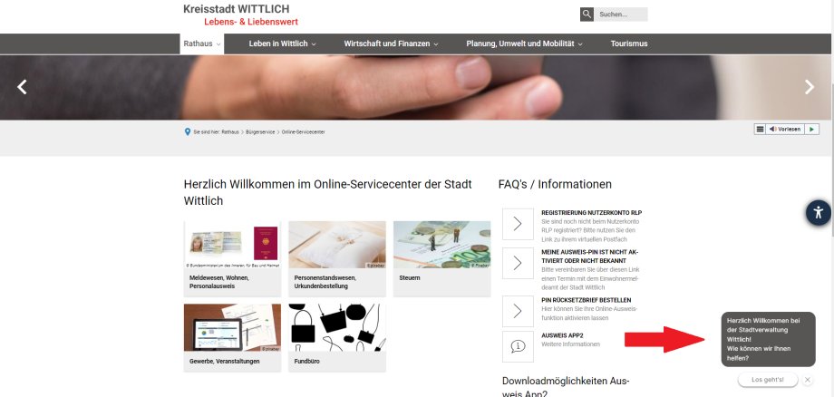 Chatbot der Stadt Wittlich