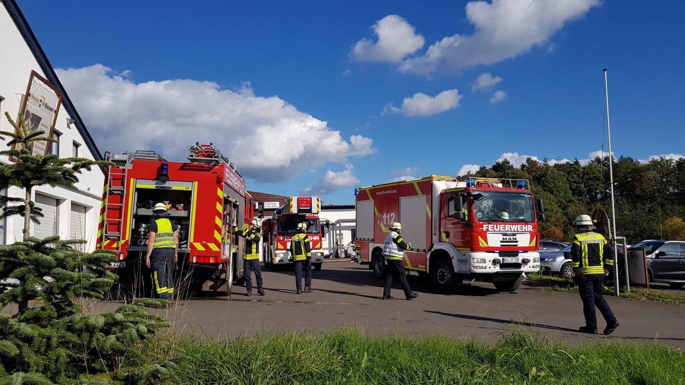 Vorbereitung der Brandbekämpfung