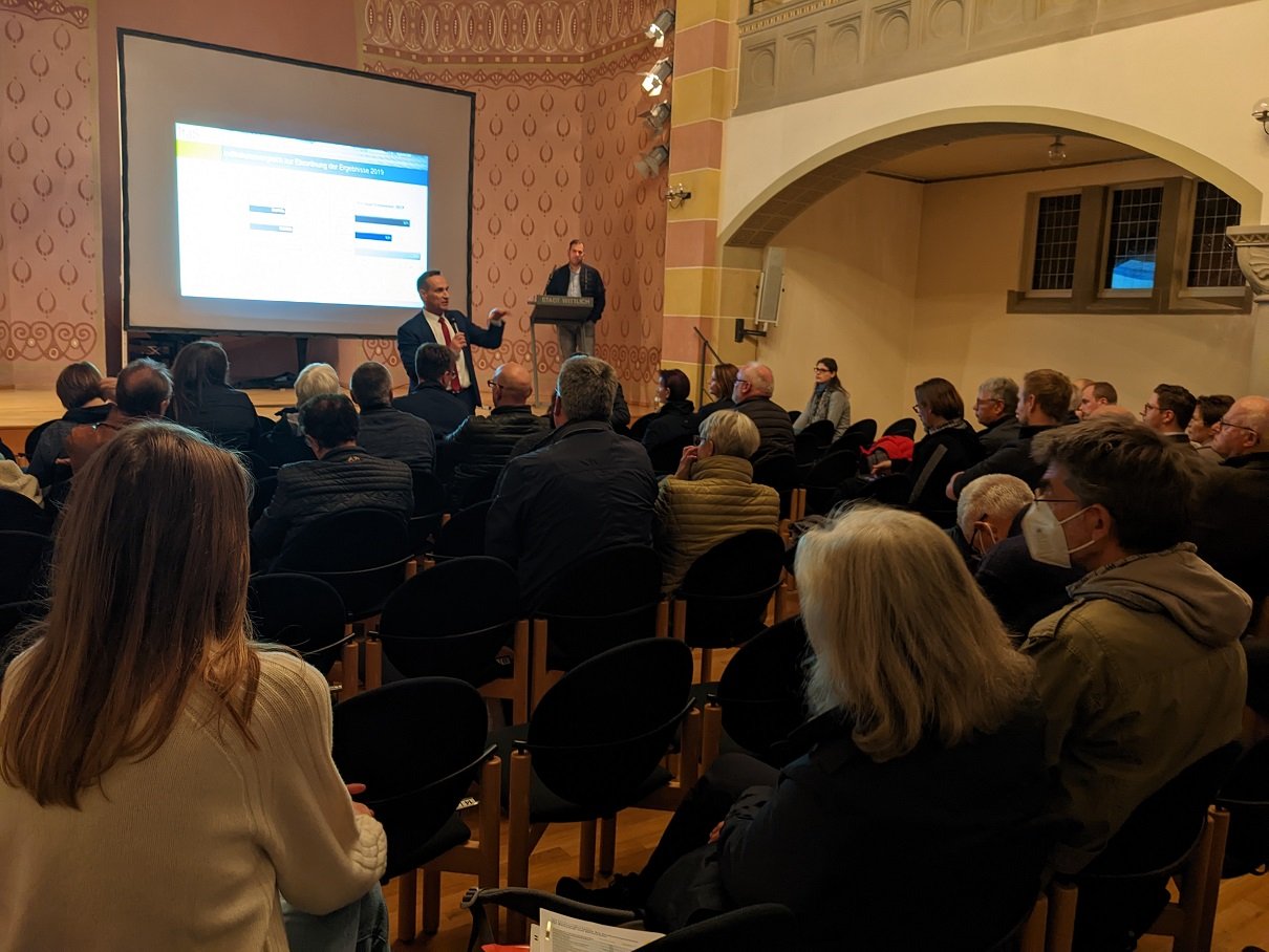 Viele Interessierte waren zur Vorstellung der Klimaschutz-Potentiale in der Stadt Wittlich in die Kultur- und Tagungsstätte Synagoge gekommen 