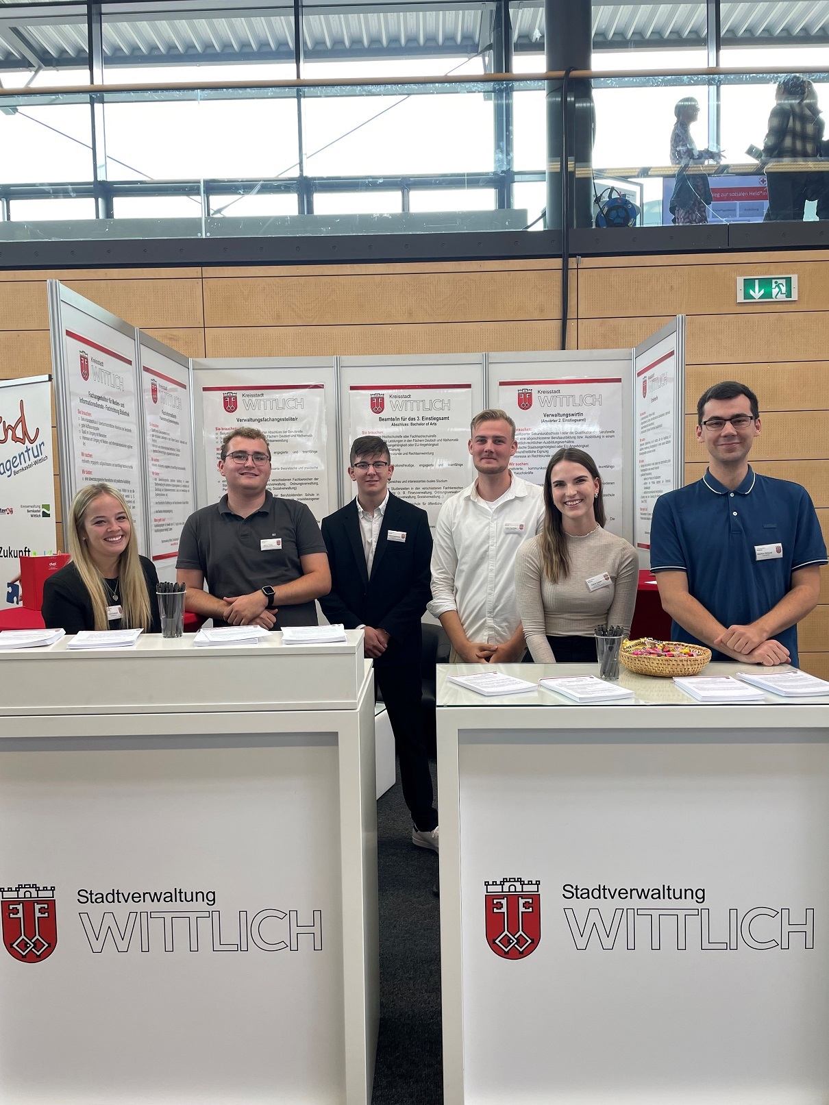 Auch die Stadtverwaltung Wittlich war mit ihren Auszubildenden auf der Messe vertreten.