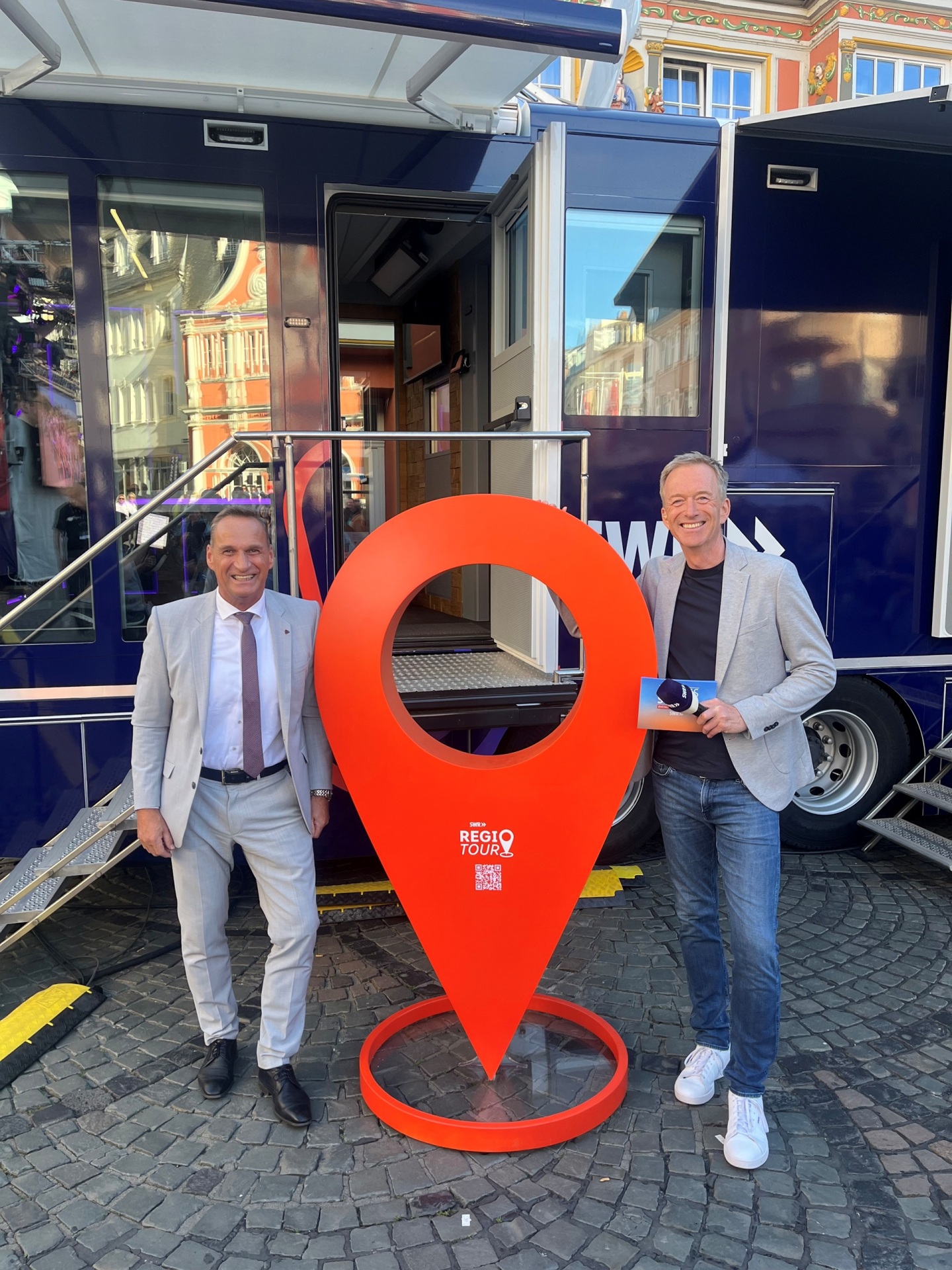 Bürgermeister Rodenkirch bei der Regio Tour des SWR