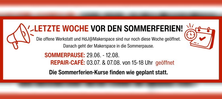 Ankündigungen - Hinweise zu Öffnungszeiten