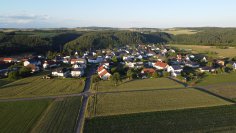 Luftaufnahme auf Burg/Salm