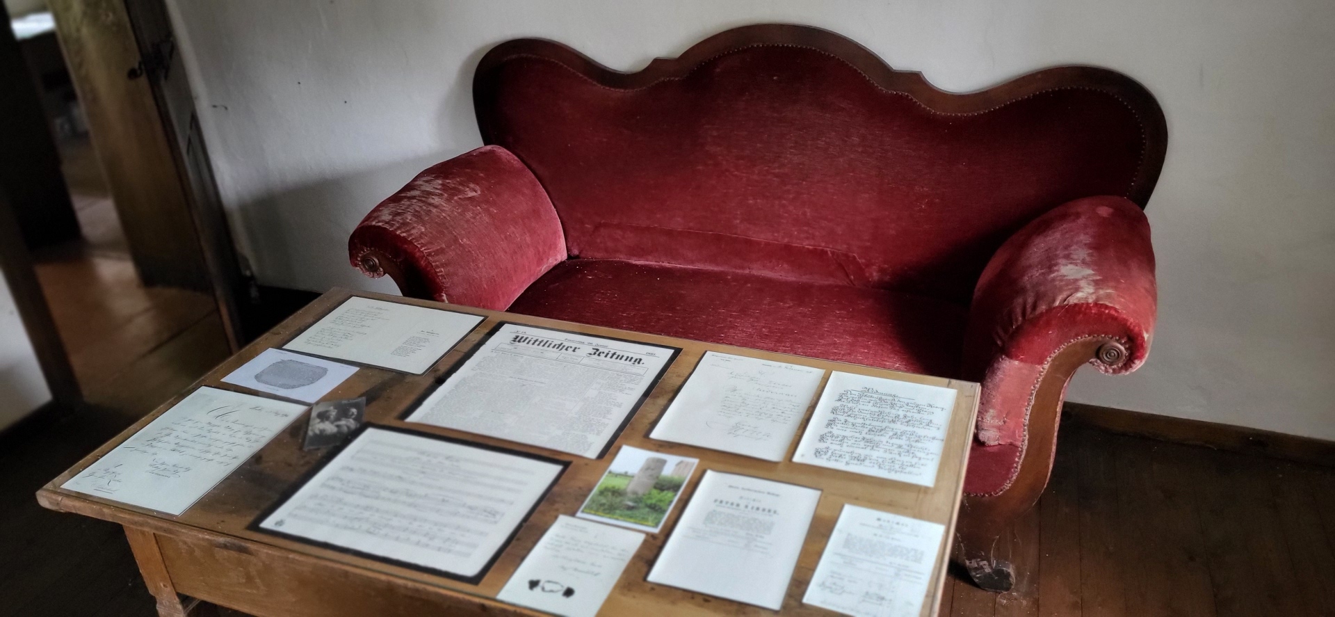 Sofa in der Wohnstube