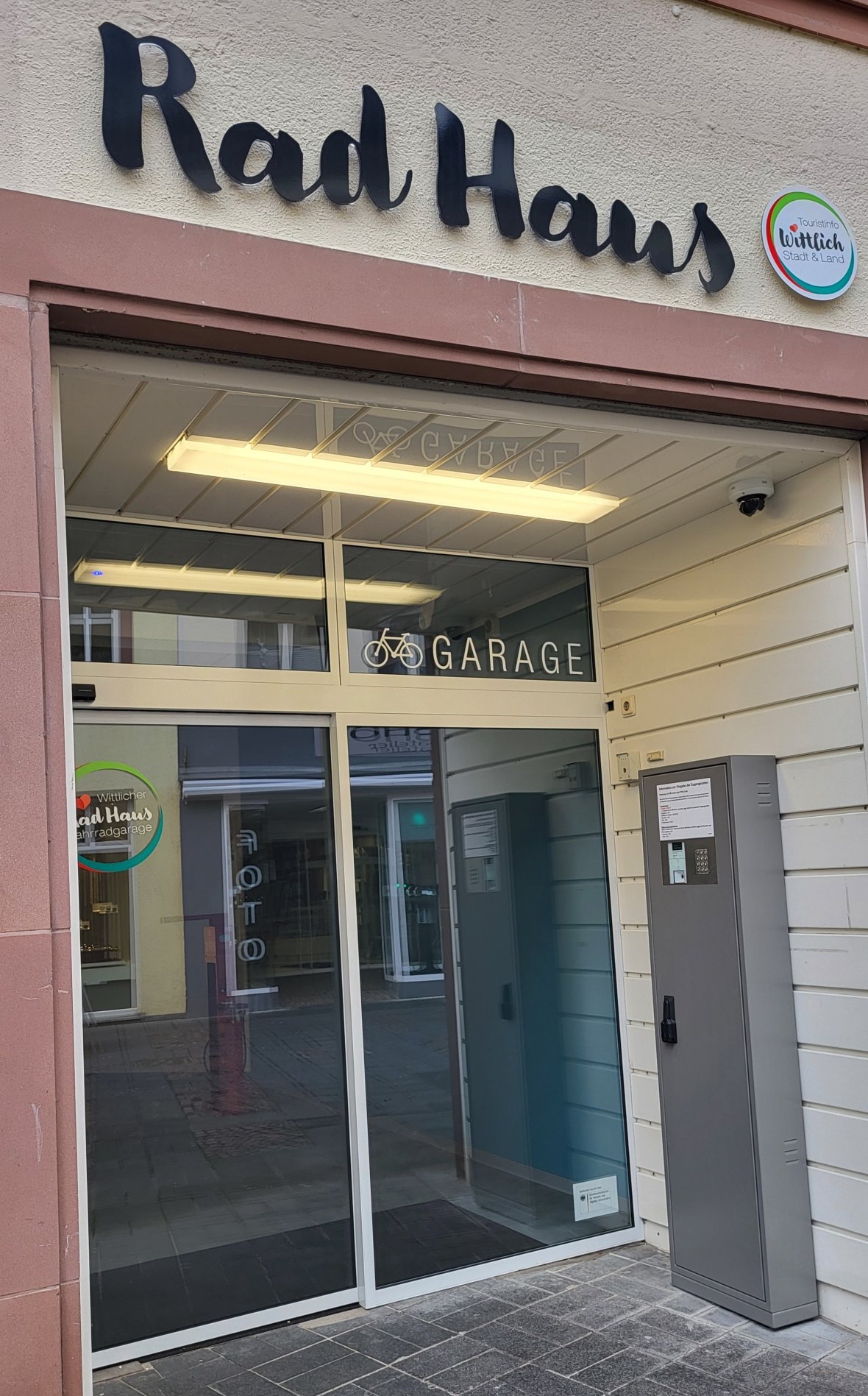Radgarage in der Innenstadt