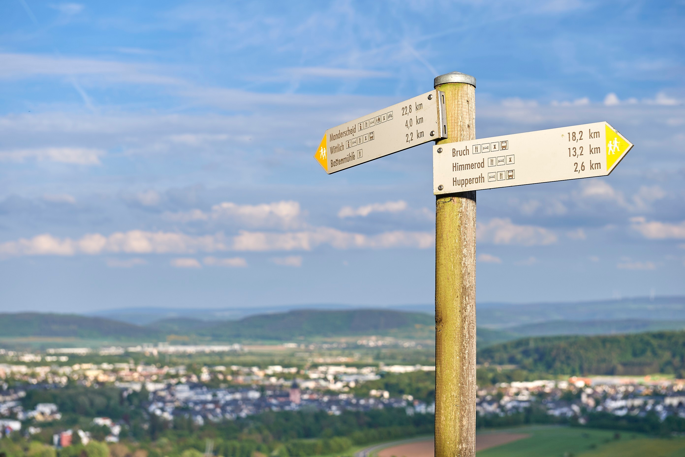 Wanderschilder bei Wittlich