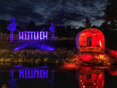 Bühne Eventsommer bei Nacht