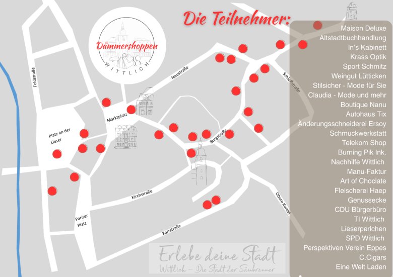 Stadtplan Teilnehmer aktuell - 1