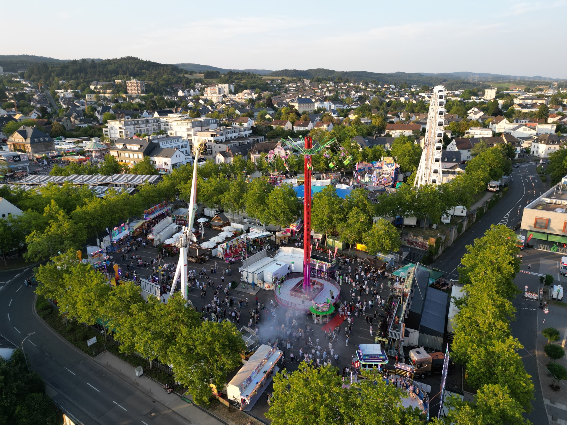 Rummelplatz von oben