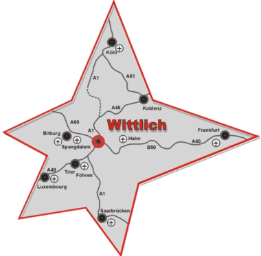 Wirtschaftsförderung Einzugsgebiet und Anreise Wittlich
