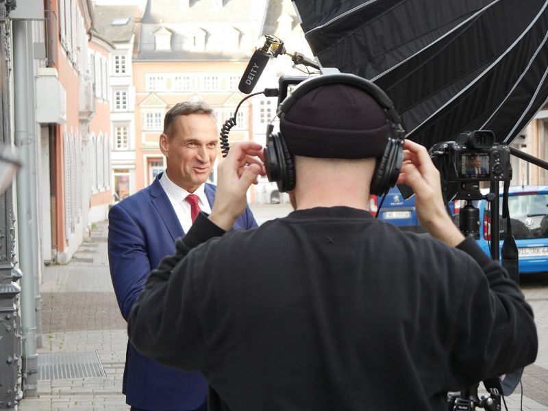 Filmdreh des Deutschen Bibliotheksverbands