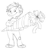 Junge, Kind, Schulkind, Schultüte